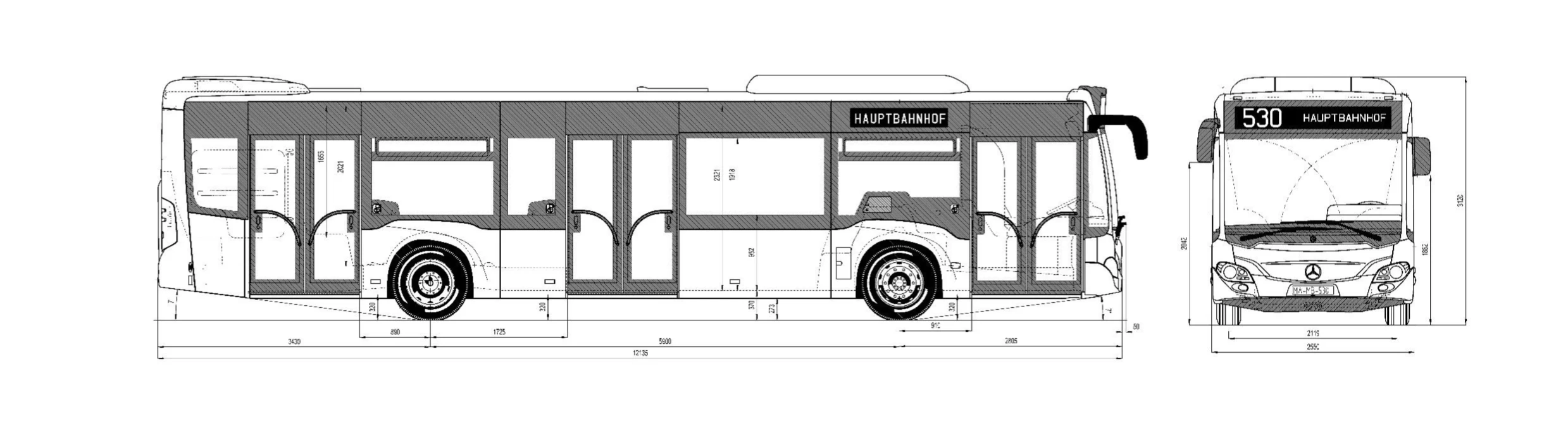 12μ Θερμικό λεωφορείο - Mercedes